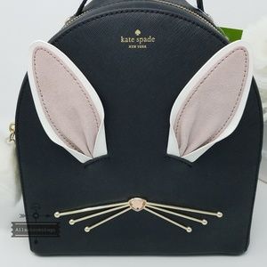 Kate spade rabbit leather hop to it backpack